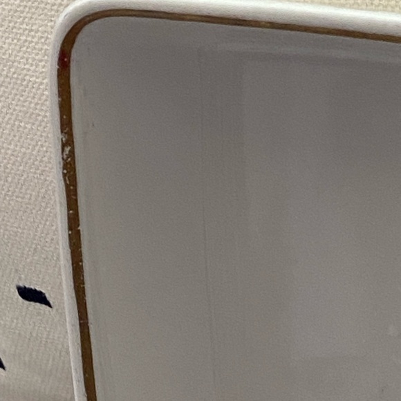 2PC- Lot WESTERN AIRLINES Stoneware Rectangular Dessert Plate - Picture 3 of 4